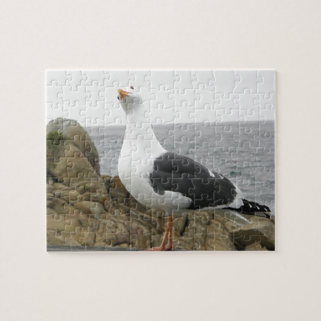 Funny Tilt Head Seagull Jigsaw Puzzle (Horizontal)