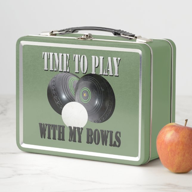 Funny Time To Play Lawn Bowls, Lunch Box (In Situ)