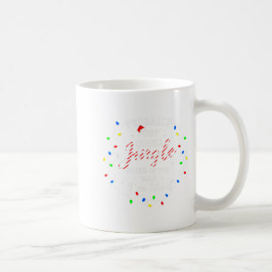 Funny Tired Jingle Lights Christmas Coffee Mug