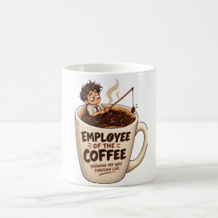 Funny Tired Office Worker Coffee Lover Work Humour Mug