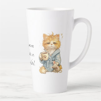 Funny Tired Orange Cat Coffee Mug Custom Name Quot