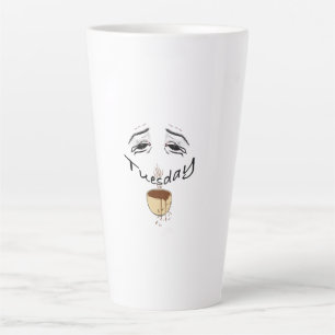 Funny Tired Tuesday Coffee Mug - Exhausted Morning