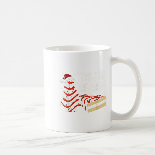 Funny Tis The Season Design Christmas Tree Cakes D Coffee Mug (Right)