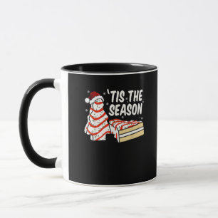 Funny Tis The Season Design Christmas Tree Debbie Mug