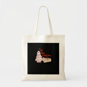 Funny Tis The Season Design Christmas Tree Tote Bag