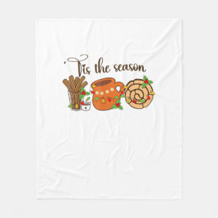 Funny Tis The Season Mexican Christmas Latino Cute Fleece Blanket