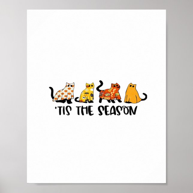 Funny Tis The Season Spooky Halloween Costume Poster (Front)