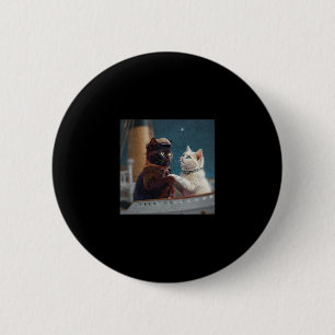 Funny Titanic Movie Cat Meme Rms Cruise Ship Men W 6 Cm Round Badge