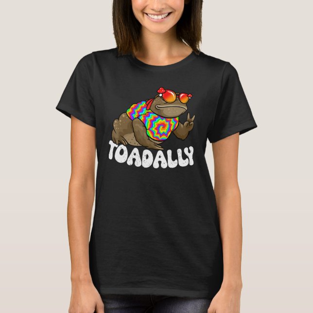 Funny Toad, Kids Toad, Hippie Toad, Frog, Amphibia T-Shirt (Front)