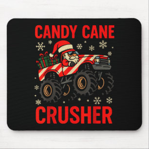 Funny Toddler Christmas Pajamas, Monster Truck Can Mouse Pad