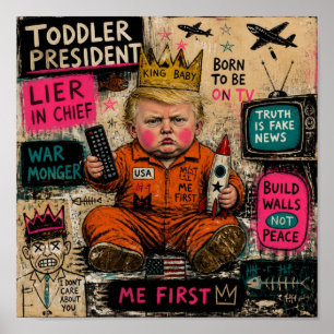 Funny Toddler President Poster