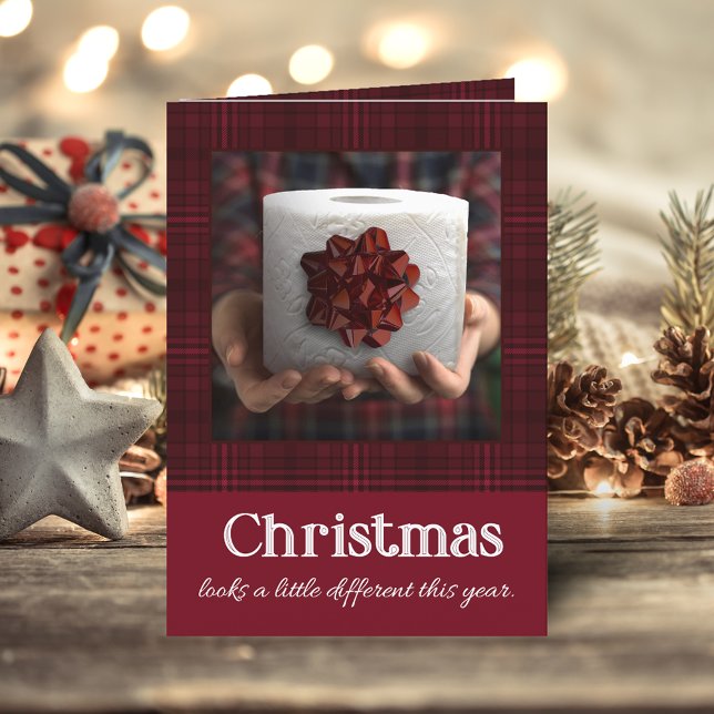 Funny Toilet Paper Gift Covid Christmas Holiday Card (Creator Uploaded)