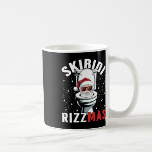 Funny Toilet Santa Skibidi Rizzmas White Elephant Coffee Mug