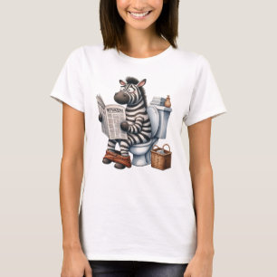 FUNNY TOILET ZEBRA T-Shirt