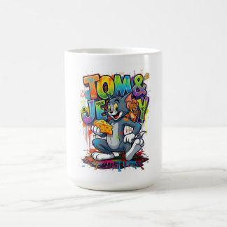 Funny Tom & Jerry Cartoon Sticker Cup