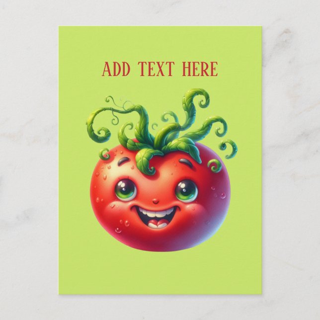 Funny Tomato lovers add text Postcard (Front)