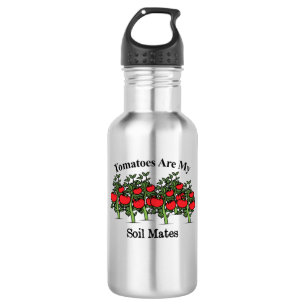 Funny Tomatoes Are My Soil Mates 532 Ml Water Bottle