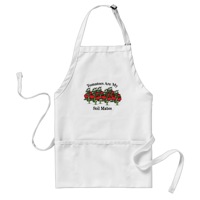 Funny Tomatoes Are My Soil Mates Standard Apron (Front)