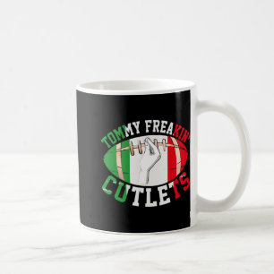 Funny Tommy Freakin' Cutlets New Jersey Italy Flag Coffee Mug