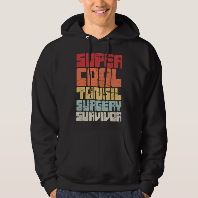 Funny Tonsil Removal Present - Retro Tonsil Surger Hoodie (Front)