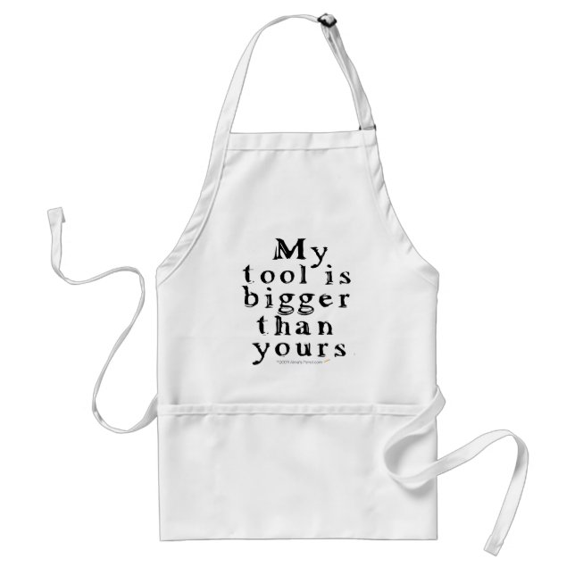Funny Tool Lovers Big Tool Woodturning Woodworking Standard Apron (Front)