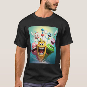 Funny Tooth Anime Dentist Dental Teeth Squad T-Shirt