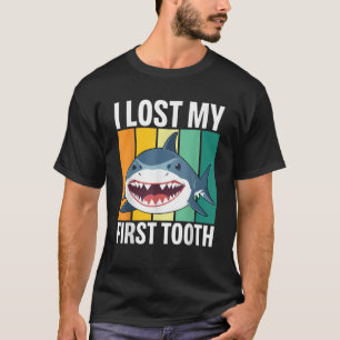 Funny Tooth Fairy Vintage Shark I Lost My First To T-Shirt