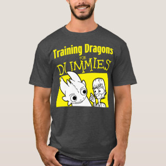 Funny Toothless Dragon Training Book Lover Mashup  T-Shirt