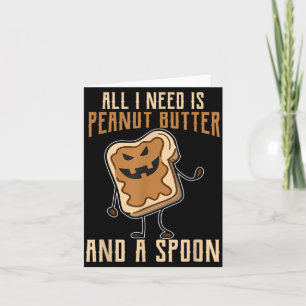 Funny Top Peanut Butter Crunchy PBJ Loves Card