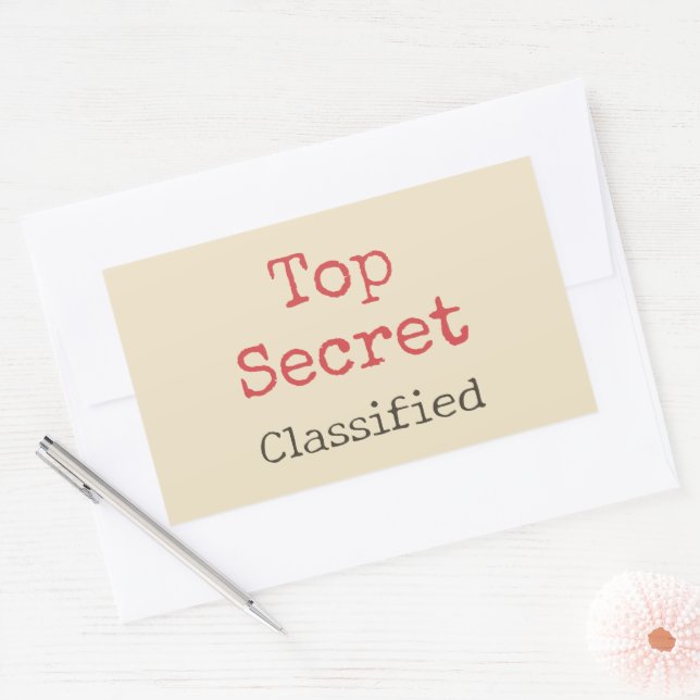 Funny Top Secret Stickers  (Envelope)