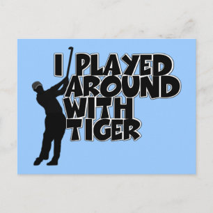 Funny topical golf postcard