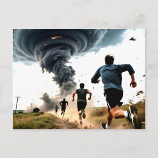 Funny Tornado Storm Chaser  Postcard
