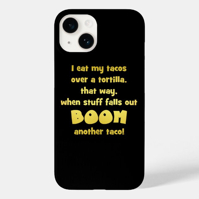 Funny Tortilla Boom Joke Case-Mate iPhone Case (Back)