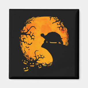 Funny Tortoise Halloween Silhouette Soky Tortoise  Magnet