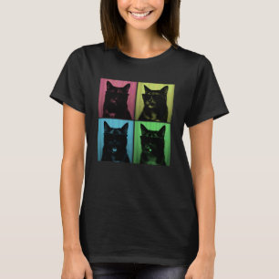 Funny Tortoiseshell Cat Lover Cute Pop Art Photo B T-Shirt