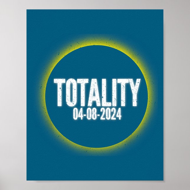 Funny Total Solar Eclipse Astronomy Poster (Front)