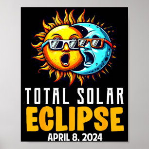 Funny Total Solar Eclipse Usa Sun Poster