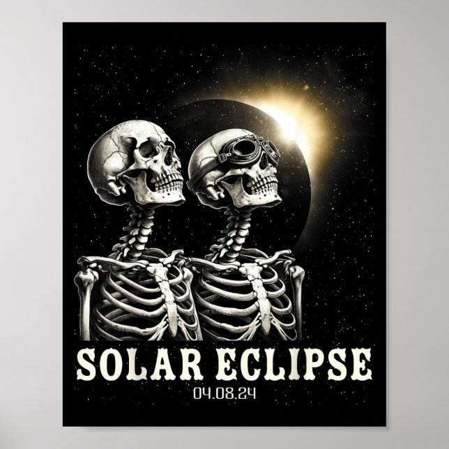 Funny Totality Solar Eclipse 04 08 Poster (Front)
