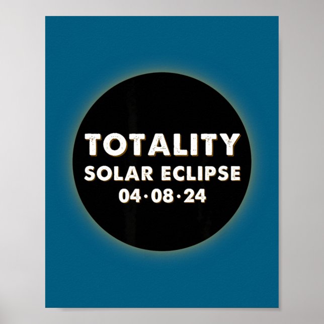 Funny Totality Solar Eclipse Astronomy Lover Poster (Front)
