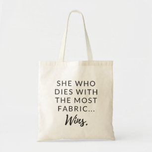 Funny tote for quilters