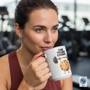 Funny Tough Cookie Lifting Barbell Mug