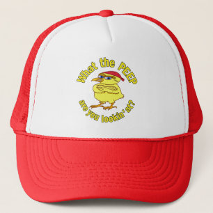 Funny Tough Easter Chick Chicken Peep Humour Trucker Hat