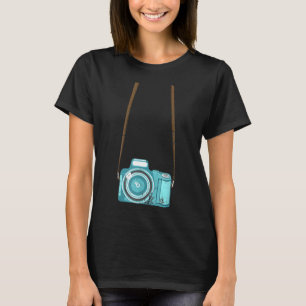 Funny Tourist Camera Gift Men Women Cool Photograp T-Shirt