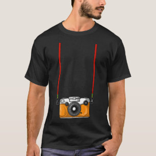 Funny Tourist Camera Gift Men Women Cool Photograp T-Shirt