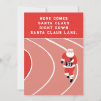 Funny Track and Field Christmas Cards