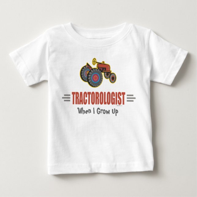 Funny Tractor Baby T-Shirt (Front)