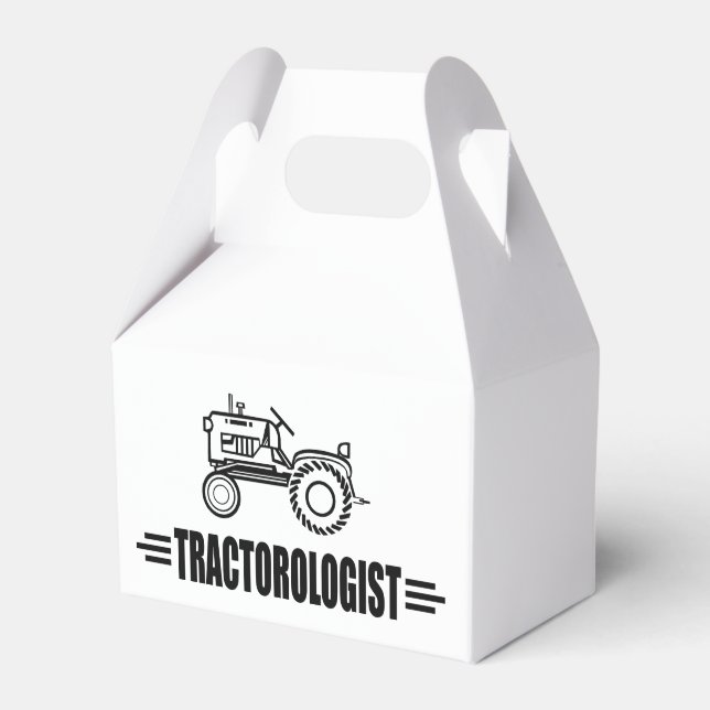 Funny Tractor Favour Box (Front Side)