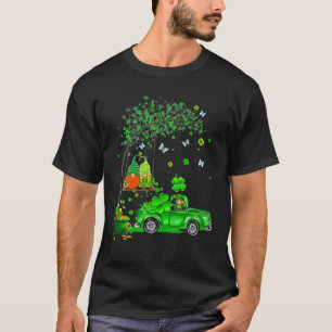 Funny Tractor Gnome Happy St Patrick Day Men Women T-Shirt