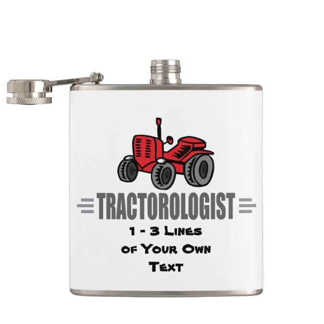 Funny Tractor Love Hip Flask (Opened)