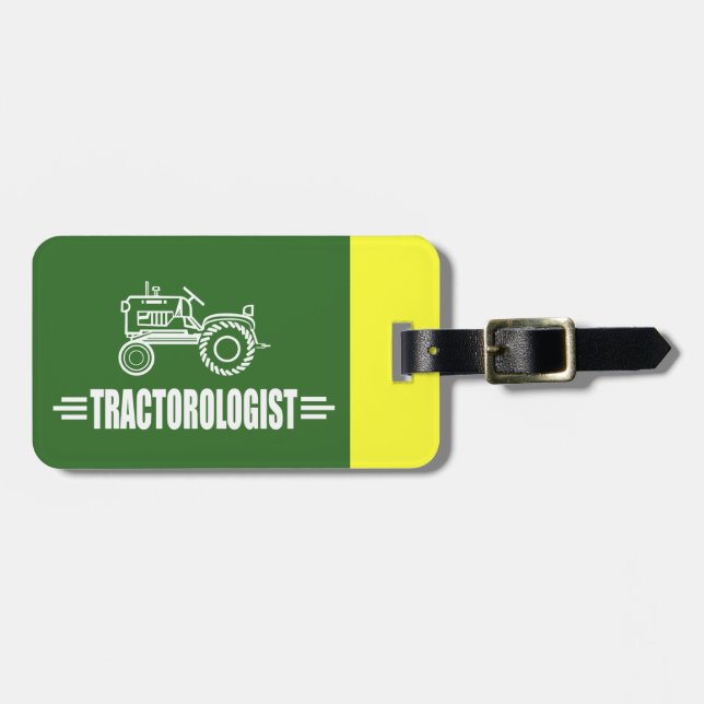 Funny Tractor Luggage Tag (Front Horizontal)